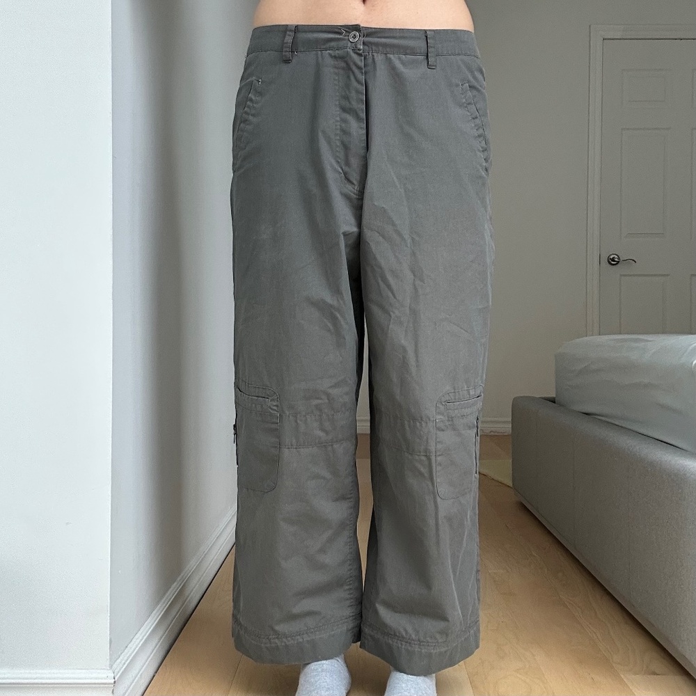KHAKI/GREY CARGO PANTS